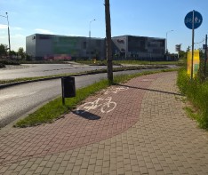 Ścieżka rowerowa przy ul. Korfantego