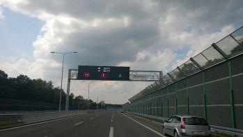 DTŚ odcinek Z4 - Tablica zmiennej treści Kierunek Gliwice